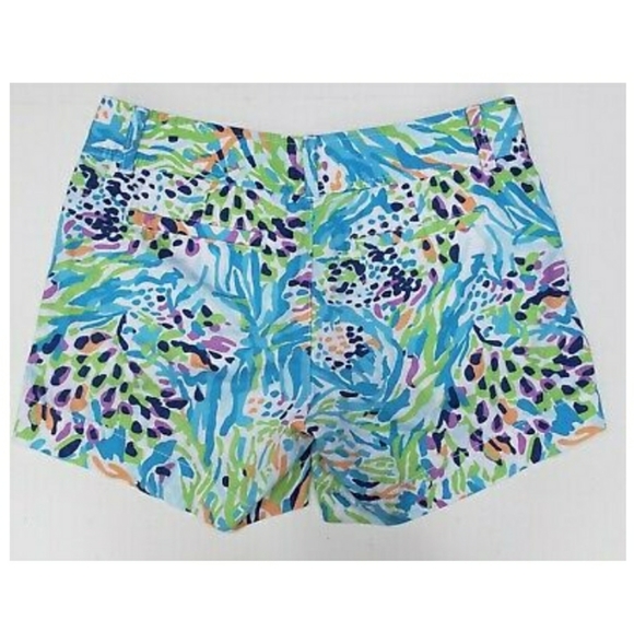 Lilly Pulitzer Sea Soirée Callahans shorts Size 0 EUC Sea blue EUC - Picture 3 of 4